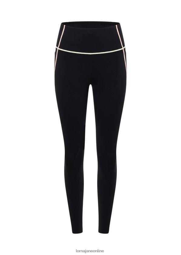 Lorna Jane Pastellfarbene recycelte Knöchelbeißer-Leggings ohne Scheuern ZR60X57 Bekleidung Schwarz Frauen