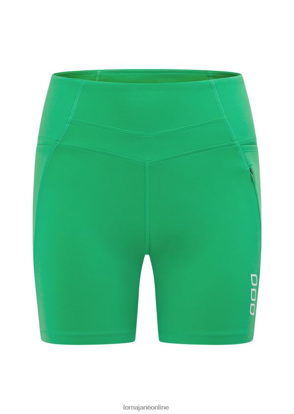 Lorna Jane Reißverschlusstasche recycelte Bauchstütze 16 cm lange Radhose ZR60X147 Bekleidung Mojito Frauen