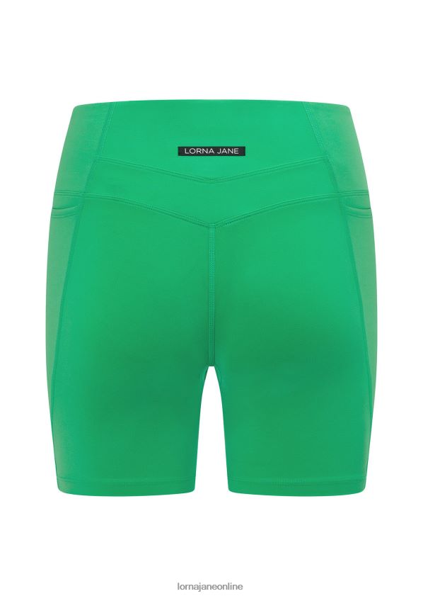 Lorna Jane Reißverschlusstasche recycelte Bauchstütze 16 cm lange Radhose ZR60X147 Bekleidung Mojito Frauen