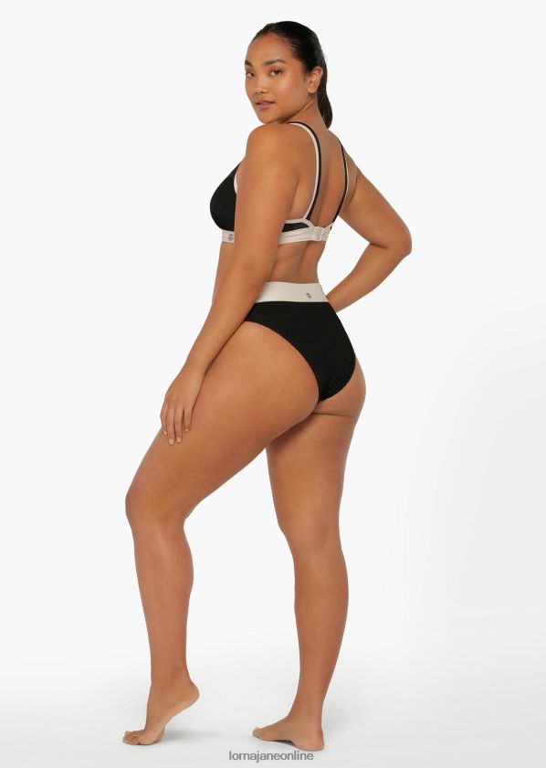 Lorna Jane Relax-Slip mit gekräuselter Taille und hoher Taille ZR60X422 Bekleidung Schwarz Frauen