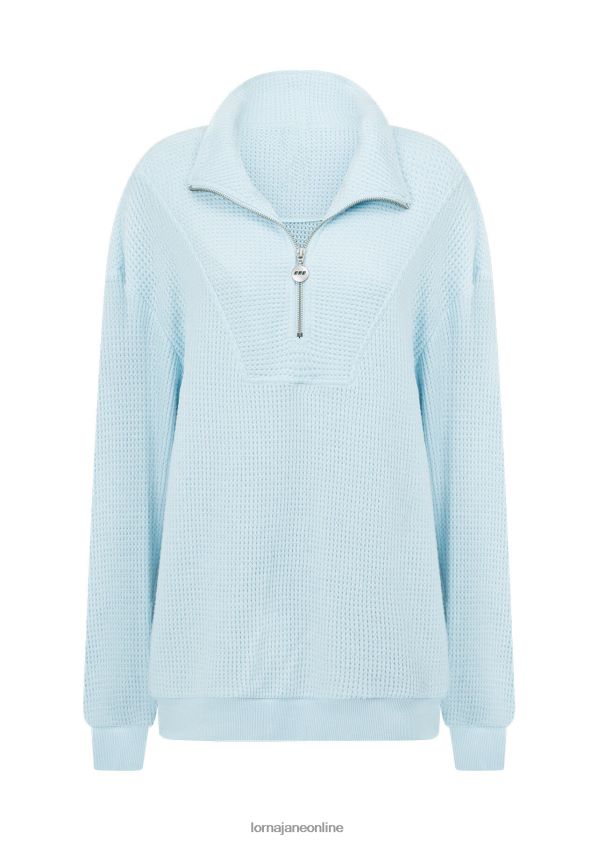 Lorna Jane Ruhe-Sweatshirt mit Viertelreißverschluss ZR60X76 Bekleidung blauer Himmel Frauen
