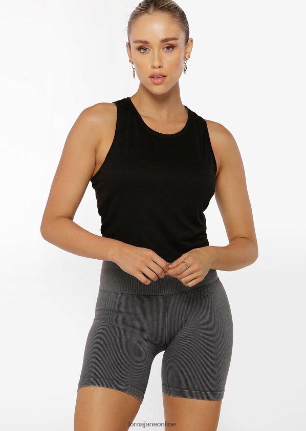 Lorna Jane Schlüssellochtank aktivieren ZR60X177 Bekleidung Schwarz Frauen