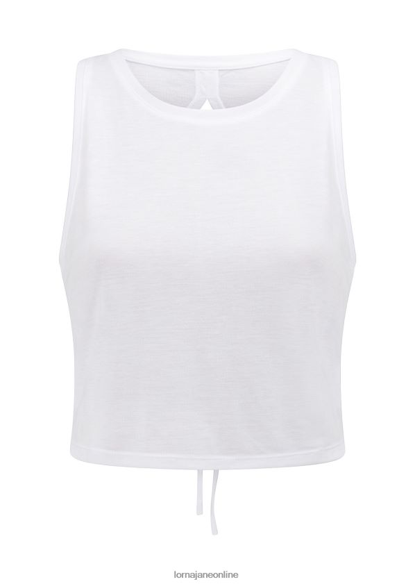 Lorna Jane Schlüssellochtank aktivieren ZR60X239 Bekleidung Weiß Frauen