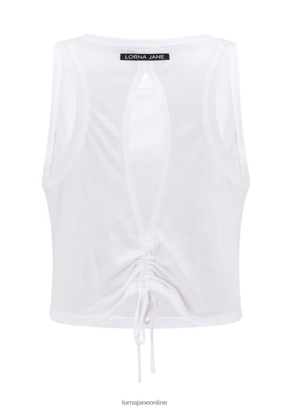 Lorna Jane Schlüssellochtank aktivieren ZR60X239 Bekleidung Weiß Frauen