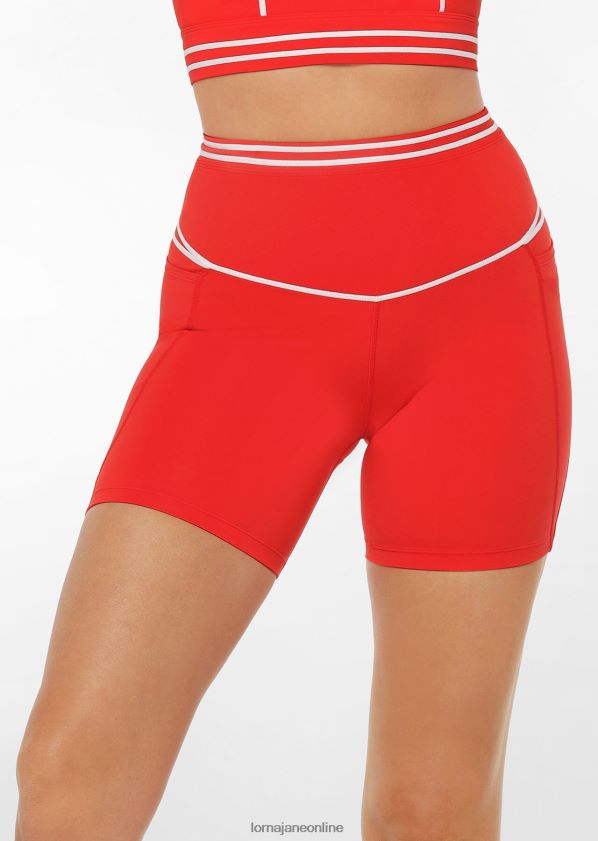 Lorna Jane Schnelle recycelte Booty-Fahrradshorts ZR60X127 Bekleidung heiße Tomate Frauen