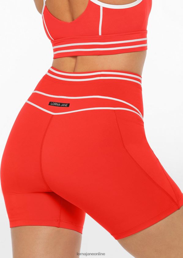Lorna Jane Schnelle recycelte Booty-Fahrradshorts ZR60X127 Bekleidung heiße Tomate Frauen