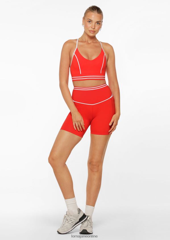 Lorna Jane Schnelle recycelte Booty-Fahrradshorts ZR60X127 Bekleidung heiße Tomate Frauen