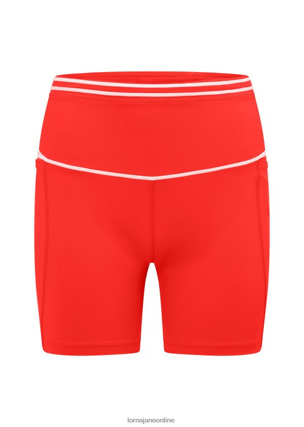Lorna Jane Schnelle recycelte Booty-Fahrradshorts ZR60X127 Bekleidung heiße Tomate Frauen