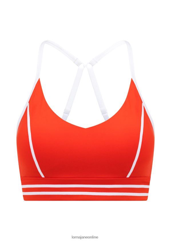 Lorna Jane Schneller recycelter Sport-BH ZR60X123 Bekleidung heiße Tomate Frauen