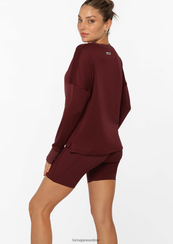 Lorna Jane Schweiß aufwärmen ZR60X36 Bekleidung kastanienbraun Frauen