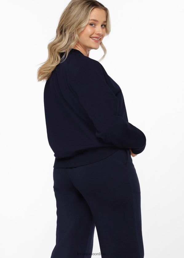 Lorna Jane Schweiß zurücksetzen ZR60X3 Bekleidung Französische Marine Frauen