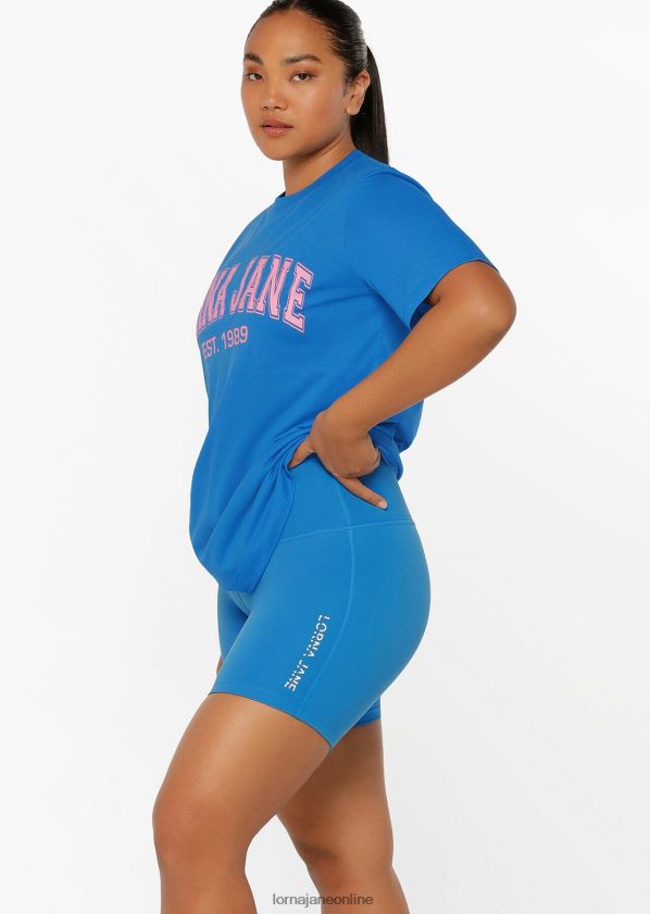 Lorna Jane Sommer-Hype-Entspanntes T-Shirt ZR60X356 Bekleidung Kornblume Frauen