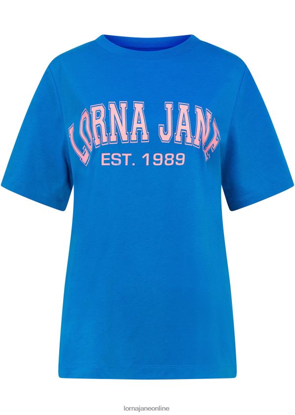 Lorna Jane Sommer-Hype-Entspanntes T-Shirt ZR60X356 Bekleidung Kornblume Frauen