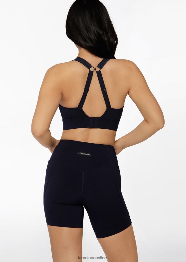 Lorna Jane Sport-BH mit vollständiger Unterstützung ZR60X160 Bekleidung Französische Marine Frauen