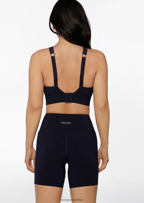 Lorna Jane Sport-BH mit vollständiger Unterstützung ZR60X160 Bekleidung Französische Marine Frauen