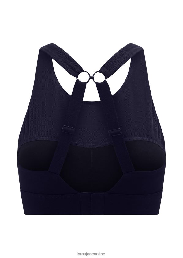 Lorna Jane Sport-BH mit vollständiger Unterstützung ZR60X160 Bekleidung Französische Marine Frauen