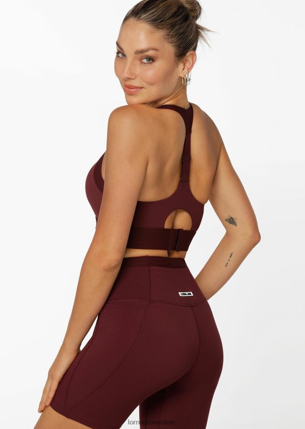 Lorna Jane Sport-BH weitermachen ZR60X22 Bekleidung kastanienbraun Frauen