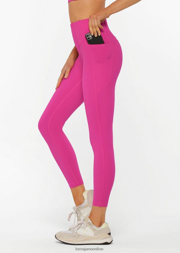 Lorna Jane Support No Ride recycelte Ankle Biter-Leggings ZR60X299 Bekleidung leuchtend rosa Frauen