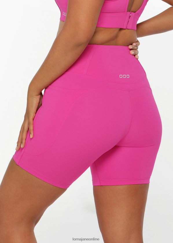 Lorna Jane Support No Ride recycelte Fahrradshorts ZR60X305 Bekleidung leuchtend rosa Frauen