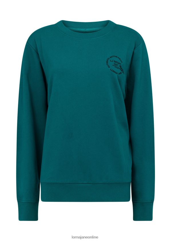 Lorna Jane Symbol Schweiß ZR60X384 Bekleidung dunkles Blaugrün Frauen