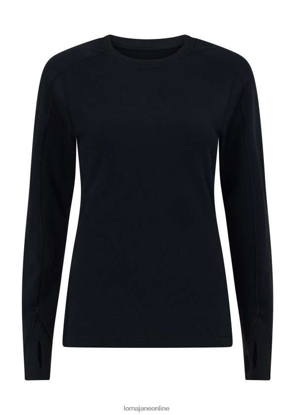 Lorna Jane Technisches Thermo-Langarmshirt ZR60X291 Bekleidung Schwarz Frauen