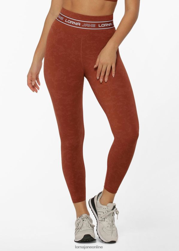 Lorna Jane Tempo-Knöchelbeißer-Leggings ZR60X476 Bekleidung gewaschenes Gewürz Frauen