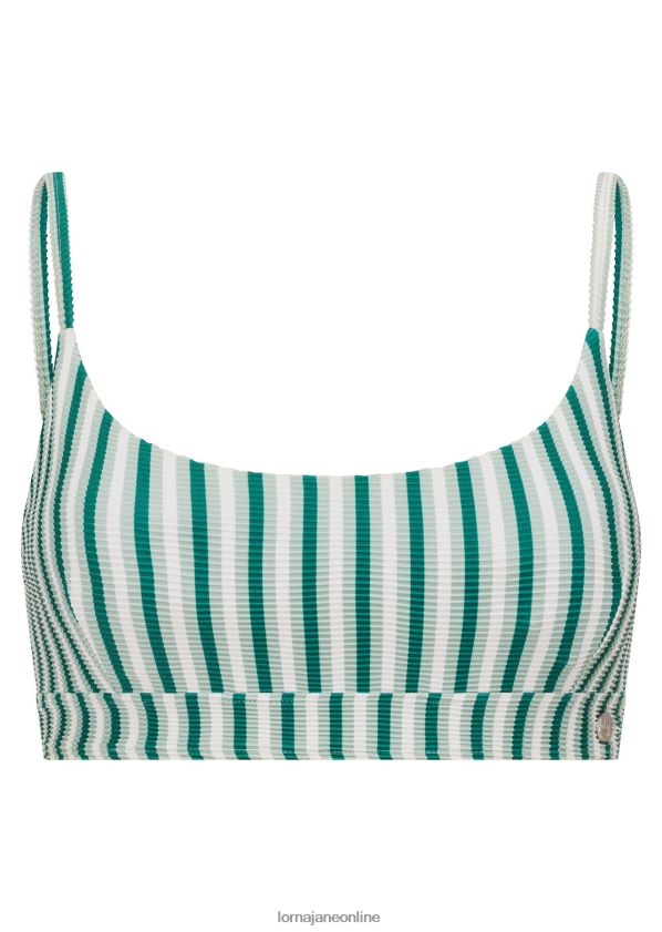 Lorna Jane Tidal Wave recycelter Bade-BH ZR60X409 Bekleidung Flutwellenstreifen Frauen