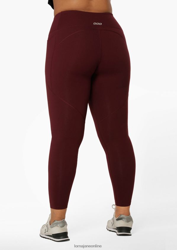 Lorna Jane Ultra Amy Thermo-Tech-Leggings in voller Länge ZR60X63 Bekleidung kastanienbraun Frauen