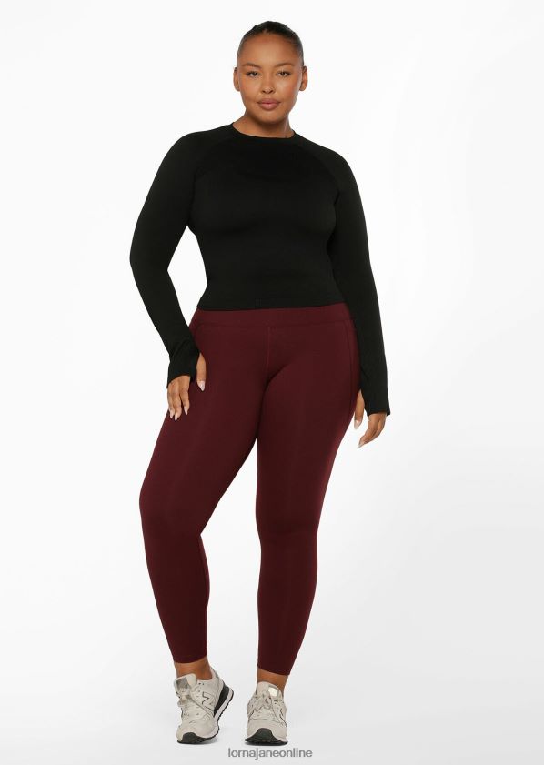 Lorna Jane Ultra Amy Thermo-Tech-Leggings in voller Länge ZR60X63 Bekleidung kastanienbraun Frauen