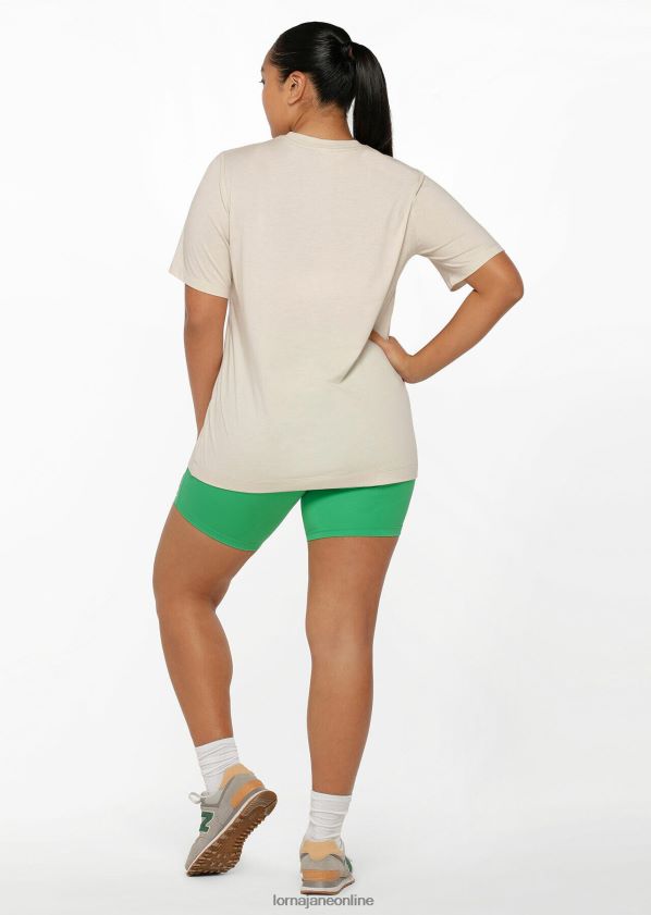 Lorna Jane Urlaub entspanntes T-Shirt ZR60X358 Bekleidung Auster Frauen