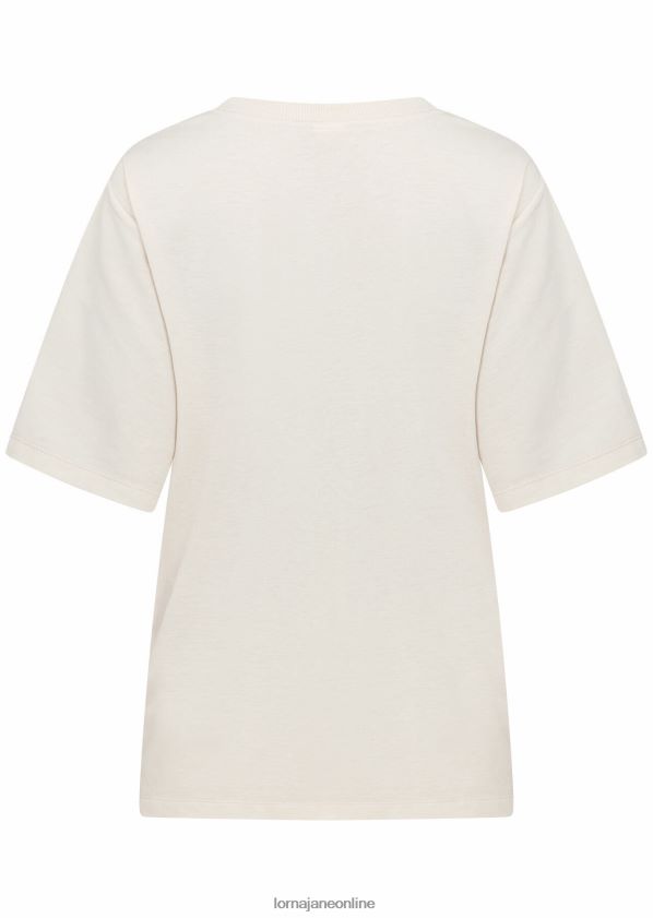 Lorna Jane Urlaub entspanntes T-Shirt ZR60X358 Bekleidung Auster Frauen