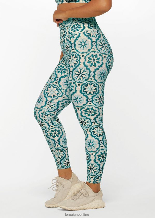 Lorna Jane Urlaubsmeditation Knöchelbeißer-Leggings ZR60X337 Bekleidung Urlaubsmeditationsdruck Frauen