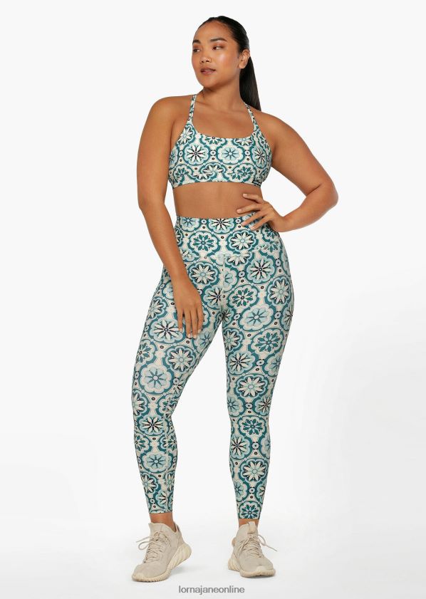 Lorna Jane Urlaubsmeditation Knöchelbeißer-Leggings ZR60X337 Bekleidung Urlaubsmeditationsdruck Frauen