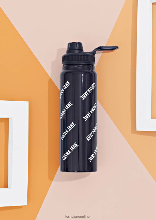 Lorna Jane ikonische isolierte Wasserflasche ZR60X326 Zubehörteil Französische Marine Frauen