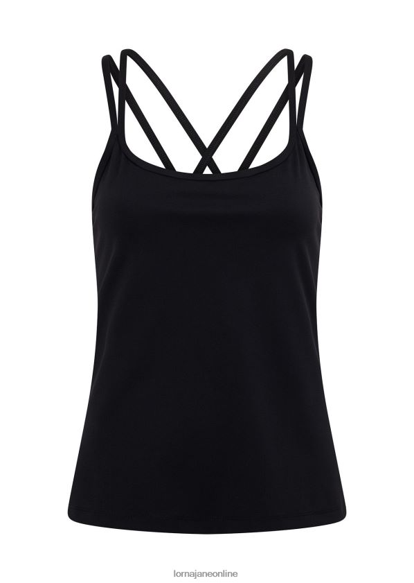 Lorna Jane im Aktivtank festgeschnallt ZR60X148 Bekleidung Schwarz Frauen