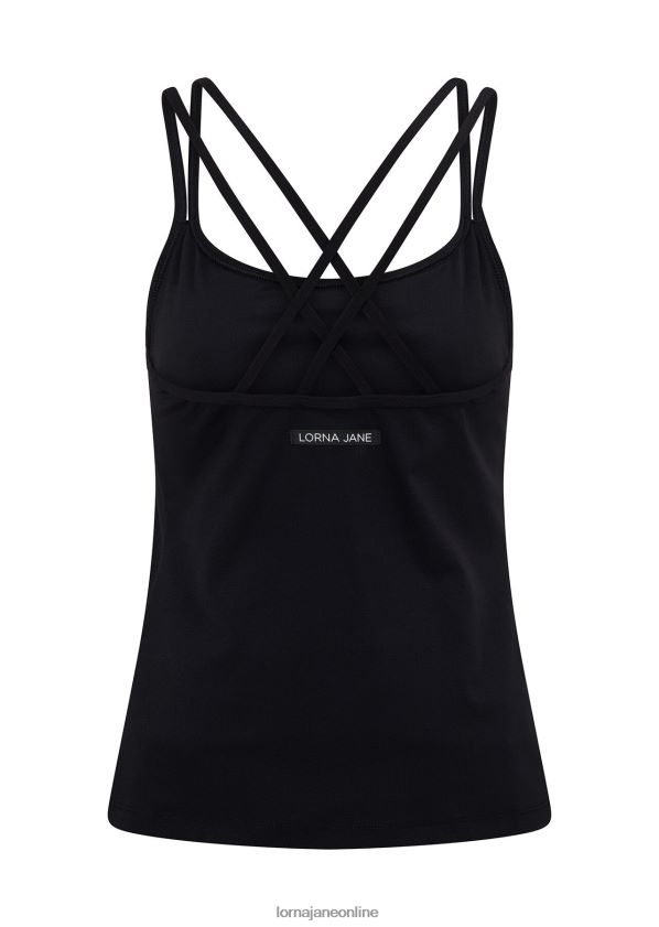 Lorna Jane im Aktivtank festgeschnallt ZR60X148 Bekleidung Schwarz Frauen