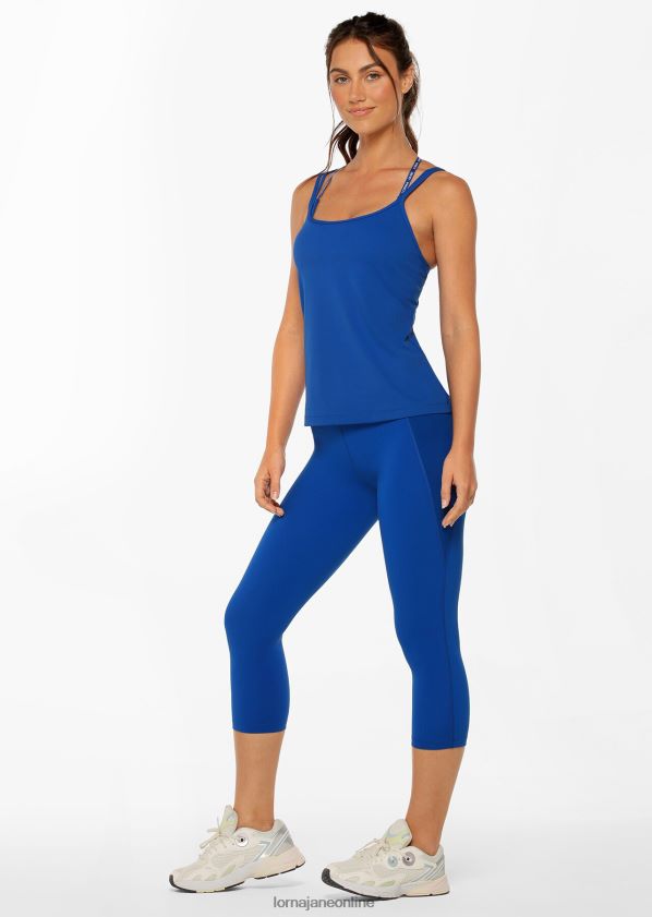 Lorna Jane im Aktivtank festgeschnallt ZR60X149 Bekleidung Kobaltblau Frauen