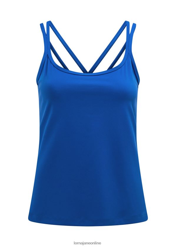 Lorna Jane im Aktivtank festgeschnallt ZR60X149 Bekleidung Kobaltblau Frauen