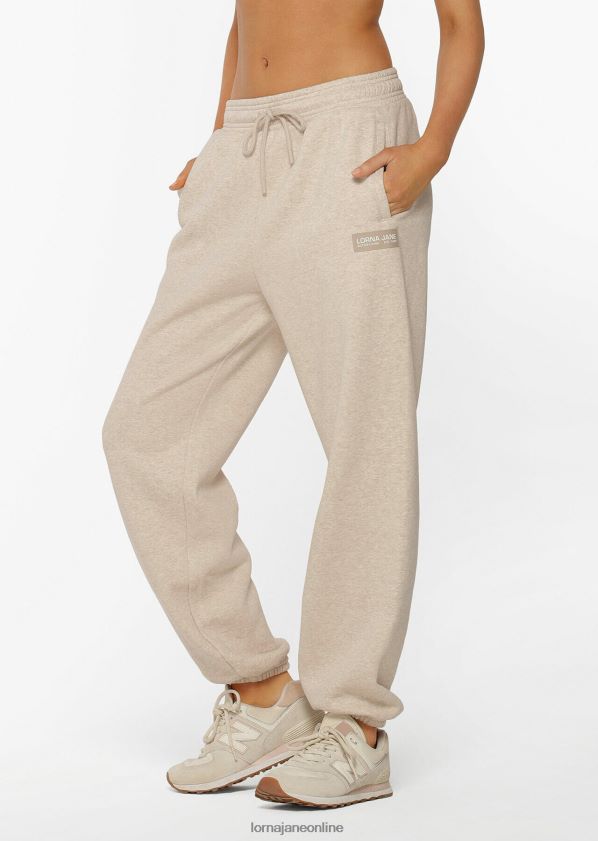 Lorna Jane klassische Fleece-Trainingshose ZR60X301 Bekleidung Hafermergel Frauen
