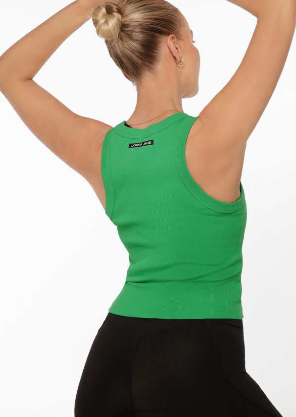 Lorna Jane klassisches geripptes Tanktop ZR60X150 Bekleidung Mojito Frauen