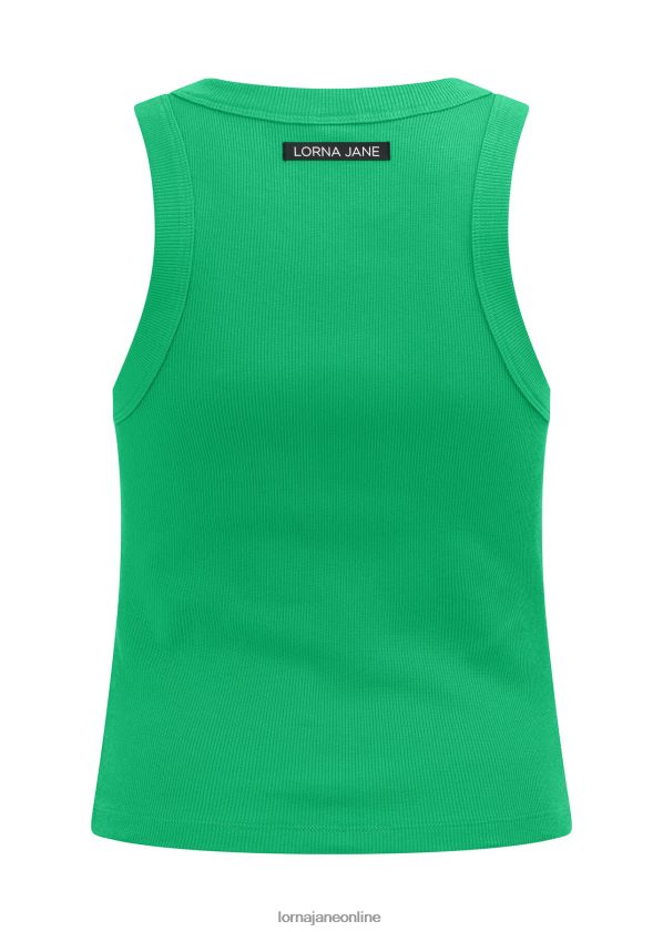 Lorna Jane klassisches geripptes Tanktop ZR60X150 Bekleidung Mojito Frauen