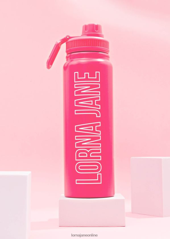 Lorna Jane lj isolierte Trinkflasche ZR60X287 Zubehörteil Babyrosa Frauen