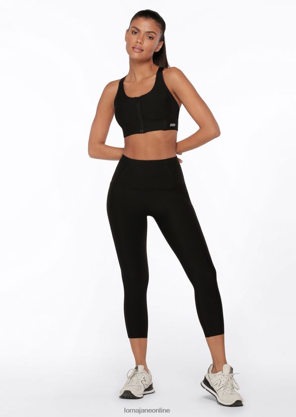 Lorna Jane ultimative Excel 7/8-Leggings ZR60X465 Bekleidung Schwarz Frauen