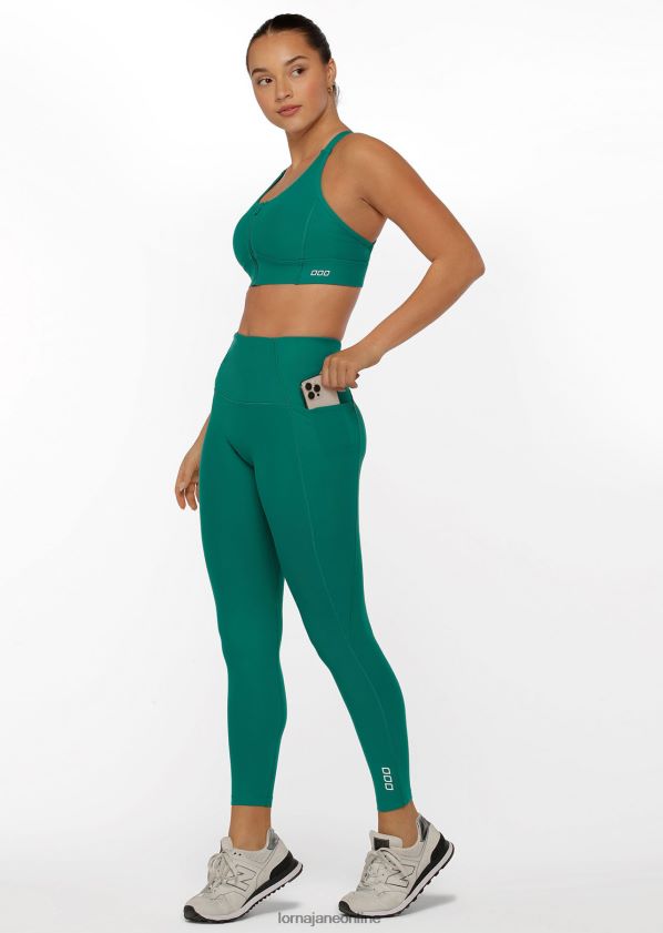 Lorna Jane ultimative Excel-Knöchelbeißer-Leggings ZR60X431 Bekleidung dunkles Blaugrün Frauen