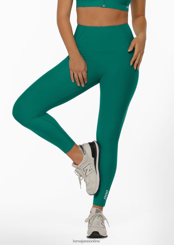 Lorna Jane ultimative Excel-Knöchelbeißer-Leggings ZR60X431 Bekleidung dunkles Blaugrün Frauen