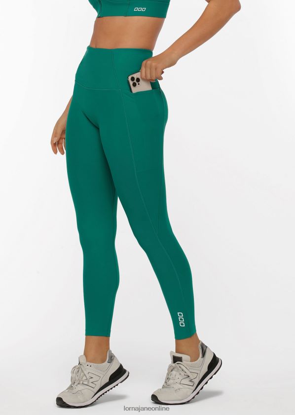 Lorna Jane ultimative Excel-Knöchelbeißer-Leggings ZR60X431 Bekleidung dunkles Blaugrün Frauen