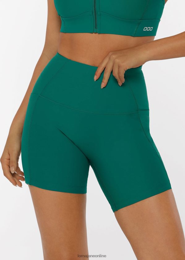 Lorna Jane ultimative Excel-Radshorts ZR60X435 Bekleidung dunkles Blaugrün Frauen