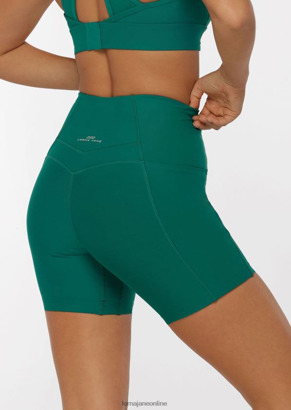 Lorna Jane ultimative Excel-Radshorts ZR60X435 Bekleidung dunkles Blaugrün Frauen