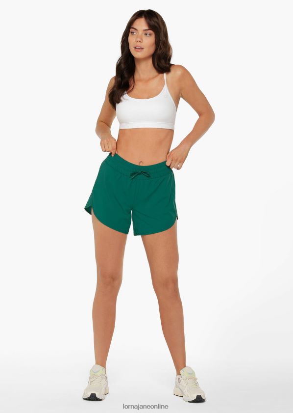 Lorna Jane ultimativer Kurzlauf ZR60X206 Bekleidung dunkles Blaugrün Frauen