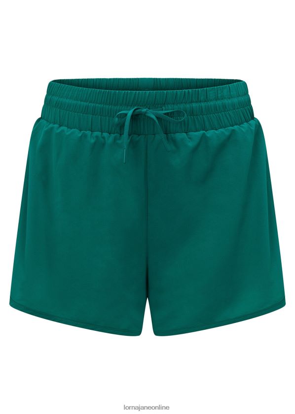 Lorna Jane ultimativer Kurzlauf ZR60X206 Bekleidung dunkles Blaugrün Frauen